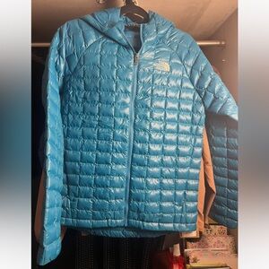 NWT The North Face Teal Quilted Jacket size XL 14/16